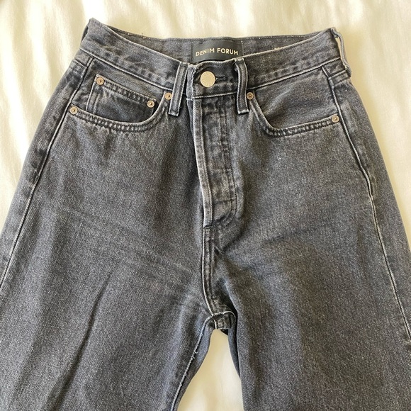 Denim Forum The Farrah High Rise Wide Leg 28L - Picture 2 of 4